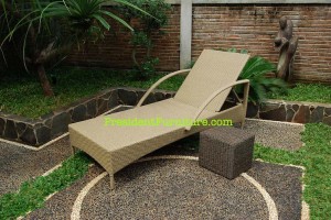 Wicker Sun Lounger