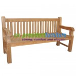 Teak Giant Staight Back Bench