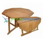 Teak Octogonal Butterfly Table 120