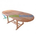 Teak Oval EXT. Table 150-240x100