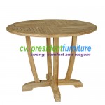 Teak Round Dinning Table Unique Legs 100