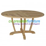 Teak Round Dinning Table Unique Legs 140