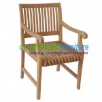 Teak Castle 2 Arm Chair