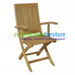Teak Royal Folding Arm Chair