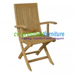 Teak Royal Folding Arm Chair