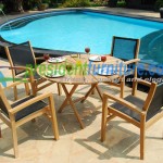 teak garden furniture Batyline Set