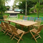 teak garden furniture Folding Chair 5