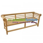 teak garden furniture Half Marlboro Bench 180