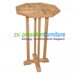 teak garden furniture Octogonal Bar Table