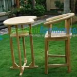 teak garden furniture Peanut Bar Set