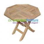 teak garden furniture Mini Oct. Folding Table