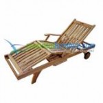 teak garden furniture Ziare Lounger