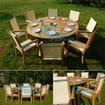 President Teak Stacking White Batyline Set