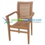 teak garden furniture Balina Stacking Chair