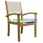 teak garden furniture Calypso Batyline Stacking