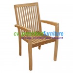 teak garden furniture Tecko 1 Stacking