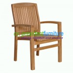 teak garden furniture Tecko 3 Stacking Chair