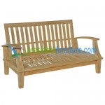 teak garden furniture Briana Love Seat