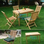 teak garden furniture Rectangular Table Bistro 110x70cm Folding Chair