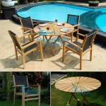 teak garden furniture Sun Table Folding Audia Batyline Stacking