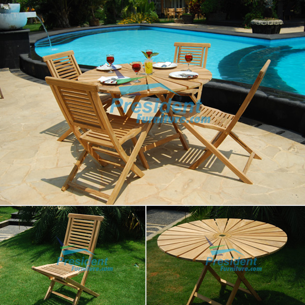 teak garden furniture Sun Table Garuda Folding Chair