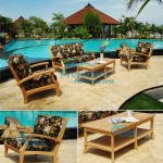 teak garden furniture Mambak Deep Seating Coffee Table