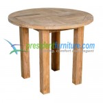 teak garden furniture Round Fix Base Table 100