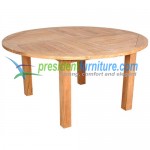 teak garden furniture Round Fix Base Table 150
