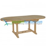teak garden furniture Oval Ext Table 150-210x100 (4cm Top)