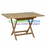 teak garden furniture Rect Folding Table