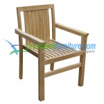 teak garden furniture Stacking Chair