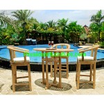 teak garden furniture Cushion Carol Bar Chair Set