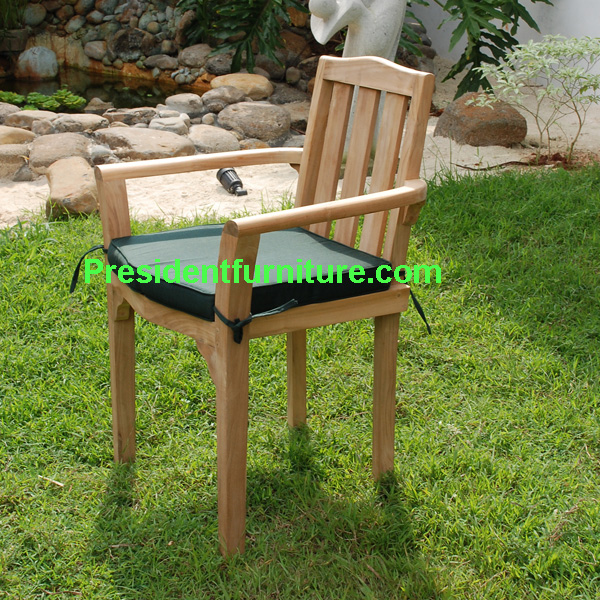teak garden furniture Cushion For Stacking Chair