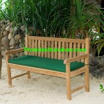 teak garden furniture Cushion For Straight Back Bench