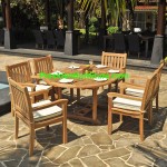 teak garden furniture Cushion Kingstone Arm Chair Set