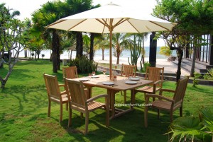 Set Teak Furniture with umbrella